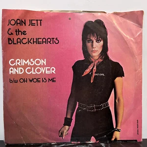 JOAN JETT - Crimson And Clover / Woe Is Me (1982) - 7" Vinyl Record 45RPM - VG+ - Bild 1 von 4