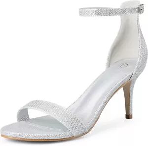 mysoft Classic Stiletto Heels Sandal Women's Open Toe Strappy Prom Shoe NIB - Picture 1 of 46