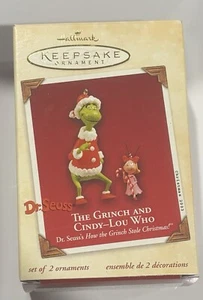 Grinch And Cindy Lou Who Hallmark Ornament - Picture 1 of 11