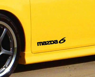 MAZDA 6 Mazdaspeed Wagon Racing Calcomanía Pegatina Emblema Logo Negro (PAR) Foto 1 de 2