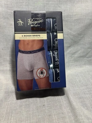 NUEVO Calzoncillos boxer originales PENGUIN Munsingwear Ultimate algodón elástico 4-PEQUEÑOS Foto 1 de 3