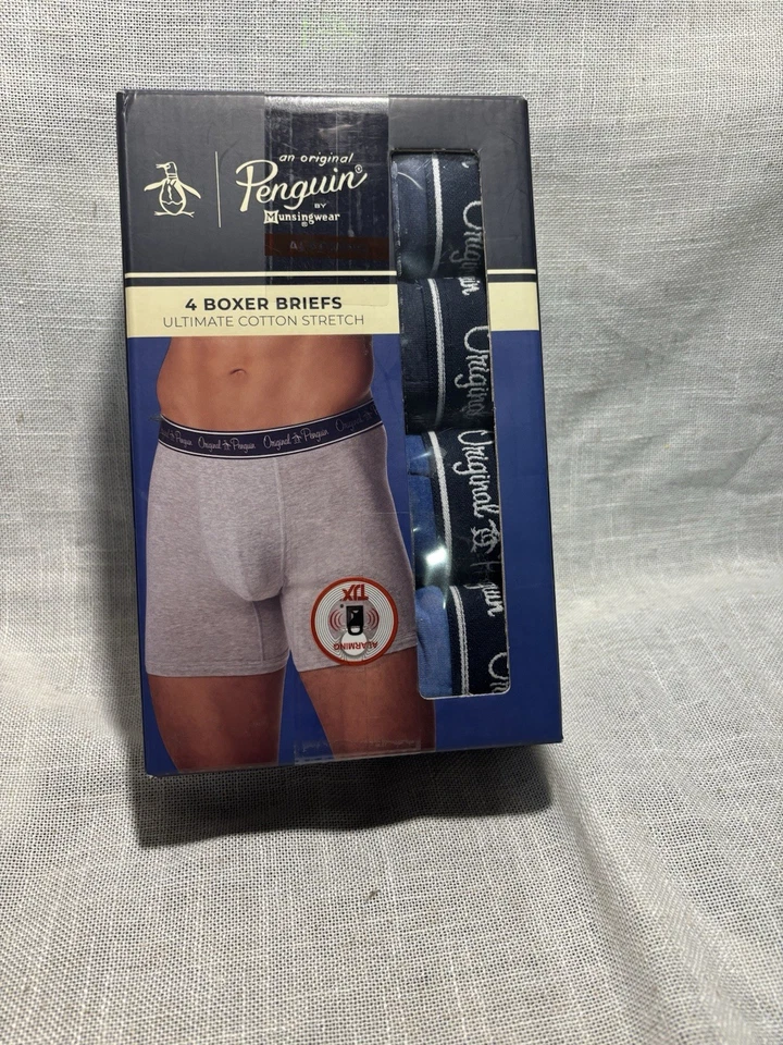 NUEVO Calzoncillos boxer originales PENGUIN Munsingwear Ultimate algodón elástico 4-PEQUEÑOS Foto 1 de 3