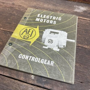 AEI Engineering Electric Motors Controlgear Vintage Catalogue Australian - Picture 1 of 17