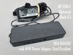 HP USB-C Universal Dock G2 HSA-B005DS con Adattatore di Alimentazione 90W - Usato Ottimo - Foto 1 di 24