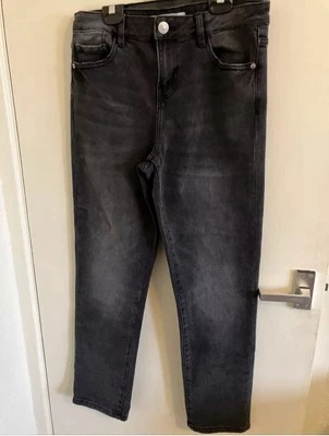 Ladies Faded Black Jeans Size 12 By George - Image 1 of 4