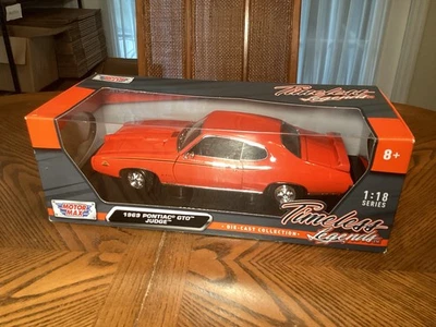 RARE Motormax 1:18 1969 Pontiac GTO Judge Die-cast Collection Orange      D2 - Image 1 of 4