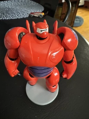 Big Hero 6 Baymax Figuras de Juguete Decoración de Pasteles PVC Tienda Disney Londres Soporte Rojo 4" Foto 1 de 4