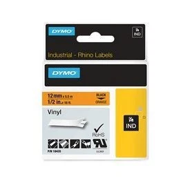 Dymo 18435 12mm Orange Vinyl Tape - Image 1 of 2