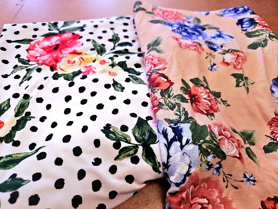 Lote de 2 años Jersey Tejido Floral Jersey Lunares  Foto 1 de 1