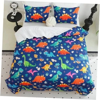 BOY Comforter Bedding Set - Size 3 Piece 3D Bedding Set for Kids  Full Dinosaur - Image 1 of 4