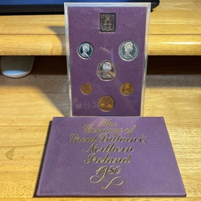 Vtg Royal Mint Coinage of Great Britain & N Ireland 1980 Annual Proof Coin Set - Image 1 of 4