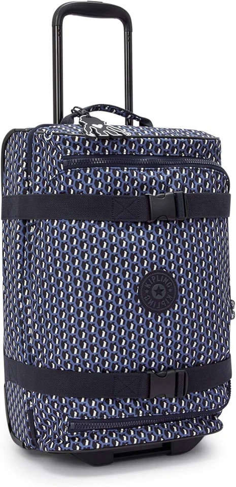 Kipling Aviana Small Printed Rolling Carry-On Duffle Bag 3D K Blue - Image 1 of 4