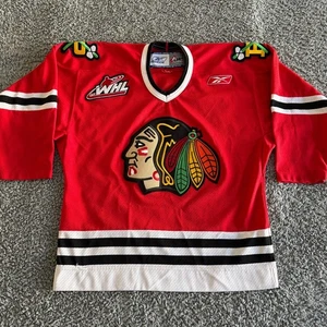CCM Reebok Portland Winterhawks Red Youth XL Hockey Jersey - Rare WHL Mens S - Picture 1 of 13