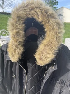 Avirex 3XL Vintage Jacket Fur-Trimmed Nylon Big Chief Joseph No:8462 RARE HTF - Picture 1 of 17