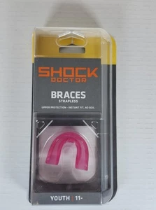 Shock Doctor Mundschutz für Zahnspangen obere Zähne Schutz Instant Fit Youth-11 - Bild 1 von 6