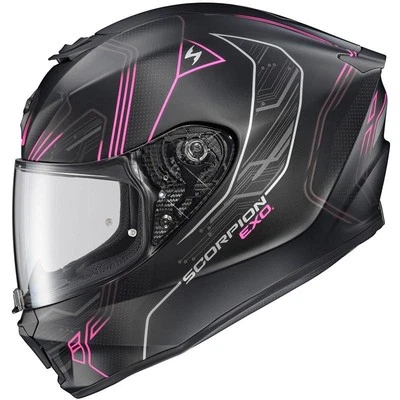 Шлем Scorpion EXO-R330 впитывающий влагу на все лицо с замком DOT ECE XS-3XL - Изображение 1 из 2