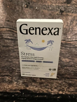 Genexa Alivio del Estrés No N-Somnoliento, 60 Tab, Caduca: 04/2028 Foto 1 de 2