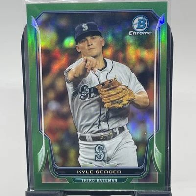 Bowman Chrome Kyle Seager Green Refractor 75/75 2014 eBay 1/1 Mariners Seattle Foto 1 de 3