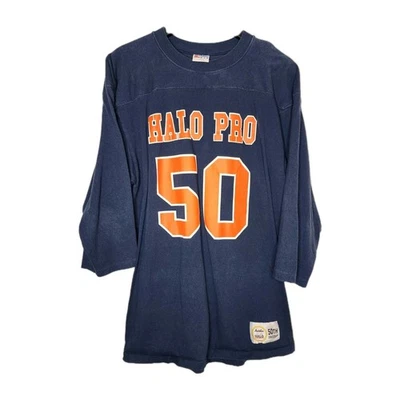 Men's Halo Pro 50th Anniversary Jersey Blue/Orange Mens Large #50 - Image 1 of 4