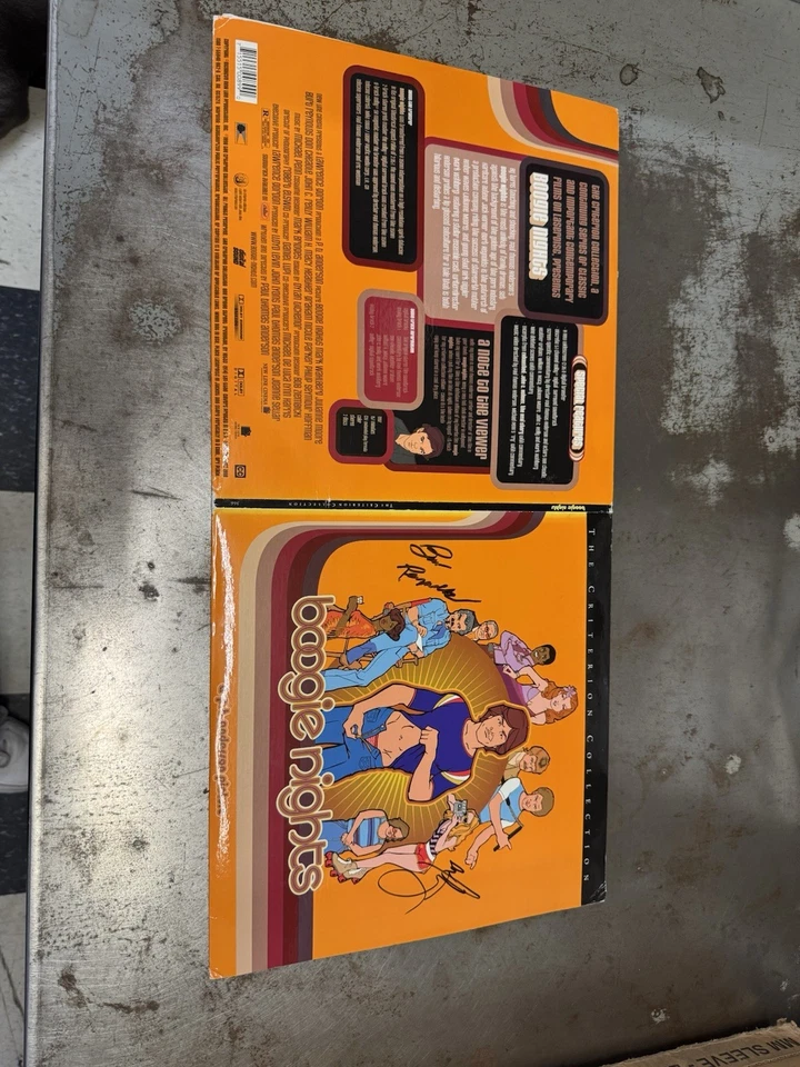 LASERDISC BOOGIE NIGHTS THE CRITERION COLLECTION autographed Reynolds Wahlberg - Image 1 of 3
