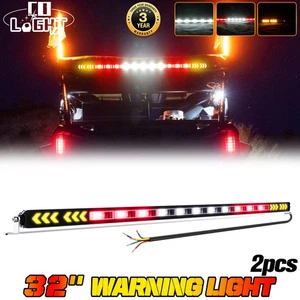 32"Rear Strobe LED Chase Light Bar For ATV UTV Polaris RZR Can am X3 Offroad 4WD - Picture 1 of 9