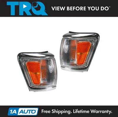 TRQ Corner Marker Light Set Fits 1992-1995 Toyota 4Runner TO2520147 TO2521147 - Image 1 of 4