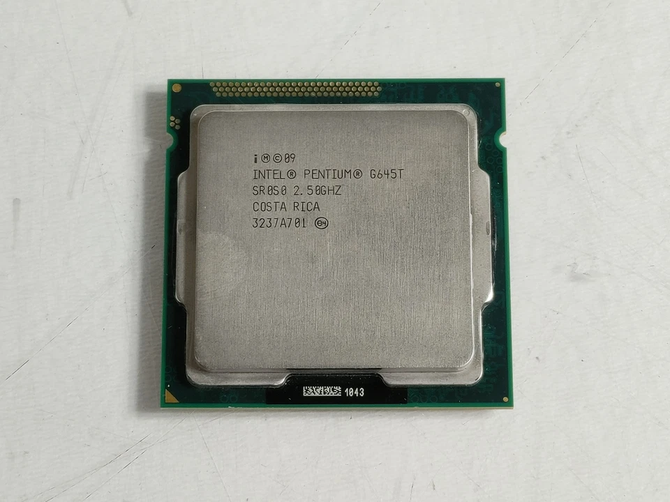 Intel Pentium Dual-Core G645T 2.50 GHz LGA 1155 Desktop CPU Processor SR0S0 - Image 1 of 4