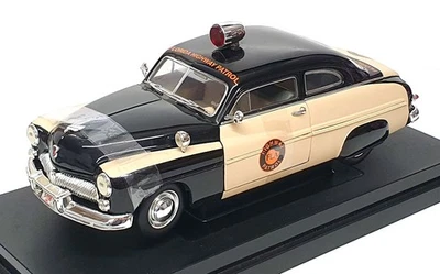 Ertl 1/18 Scale 32818 - 1949 Mercury Florida Highway Patrol Police - Black/Beige - Image 1 of 4