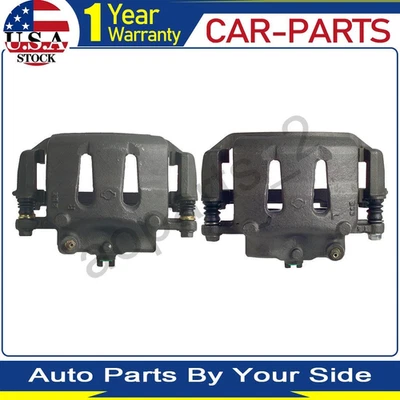 Juego de 2 pinzas de freno delanteras izquierda derecha para Nissan Frontier 2000 1999 Foto 1 de 4