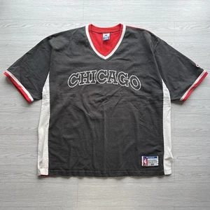 Vintage 90s Chicago Bulls Official Shooting Shirt Size XXL USA NBA - Picture 1 of 11