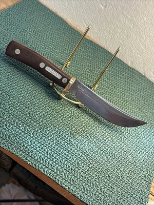 CUCHILLO DE CAZA VINTAGE SCHRADE EE. UU. 165 HOJA DE LEÑADOR ANTIGUO Foto 1 de 4