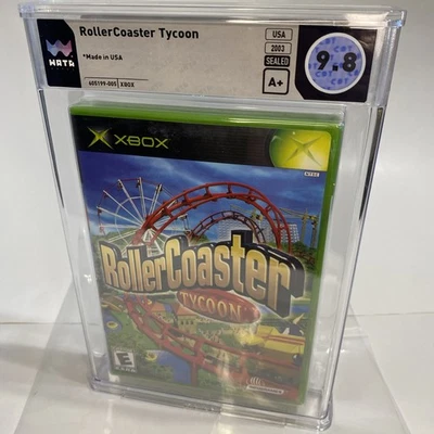 WATA 9.8 A+ RollerCoaster Tycoon Roller Coaster | NEW Xbox | POP 3 | Sealed - Image 1 of 4
