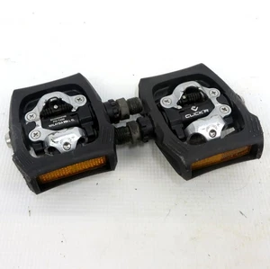 PEDALI MTB SHIMANO CLIPLESS CLICK'R PD-T400 doppio lato 509g nero 9/16" - Foto 1 di 4