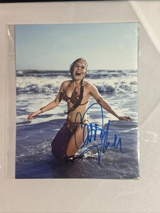 Carrie Fisher - Automática - Con Certificado de Autenticidad - Star Wars - Como Nueva - Bikini de Playa - 8x10 - Imagen 1 de 11