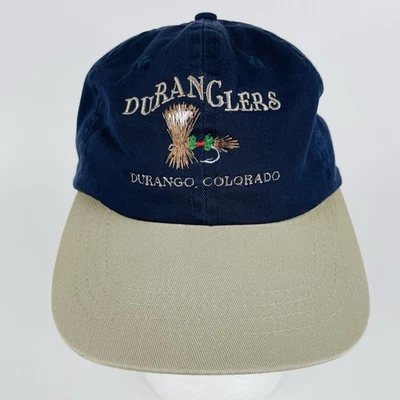 Duranglers Fly Fishing Durango Colorado Baseball Cap Hat Embroidered Lure - Image 1 of 4
