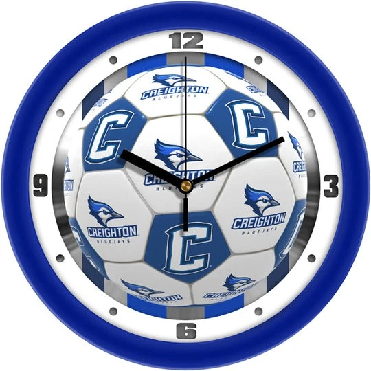 Reloj de Pared Creighton University Bluejays Fútbol 11.5" con Barrido Silencioso Foto 1 de 1
