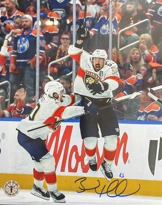 Brad Marchand 佛罗里达黑豹队签名斯坦利杯决赛 OT Celly Goal 8 X 10 V — 第 1/4 张图片