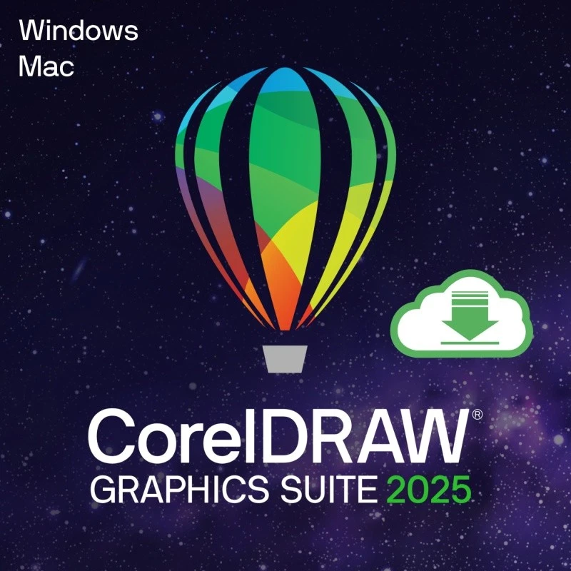 CorelDRAW Graphics Suite 2025 Dauerlizenz Win 10/11 oder Mac, Digitaler Download - Bild 1 von 1