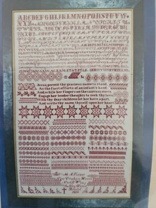 The Scarlet Letter M.A. TIPPER 1868 Counted Cross Stitch Bristol Sampler Kit NIP - Picture 1 of 5