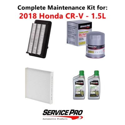 2018 Honda CR-V 1.5L Complete Cabin, Air & Oil Filter Kit (0W-20) Foto 1 de 4