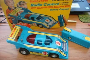 Vintage Radio Shack Battery Powered Radio Control Porsche #3 No. 60-3008~w/Box - Picture 1 of 4