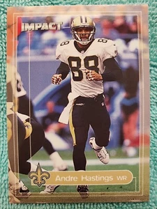 2000 SKYBOX IMPACT ANDRE HASTINGS #92 NEW ORLEANS SAINTS  - Picture 1 of 4