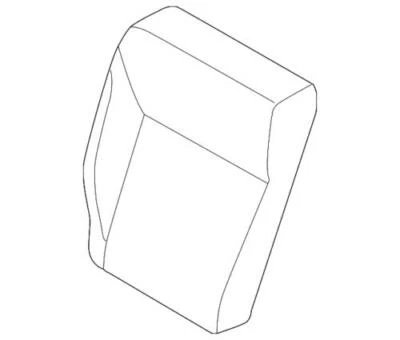 Conjunto de cubierta trasera asiento derecho original Ford Focus 2012-2014 CV6Z-5866600-GA Foto 1 de 2