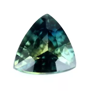 Certified 1.12ct Natural Unheated Multicolor Sapphire VVS Clarity 6.6mm Trillion - Picture 1 of 7