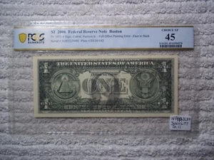 2006 $1 ERROR - Face to Back FULL Offset Printing PCGS 45 #E26 - Picture 1 of 2
