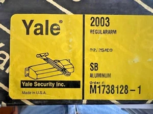 YALE ACCENTRA 2003 LEICHTER KOMMERZIELLER TÜRSCHLIESSER ALAUN WIE NORTON 1703 - Bild 1 von 9