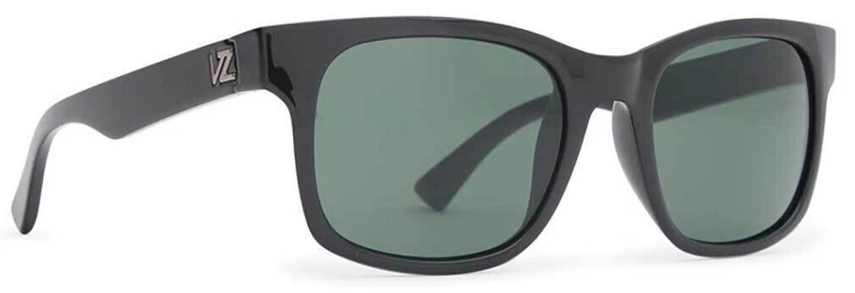 Gafas de sol VonZipper Bayou negras brillantes vintage grises para hombre Foto 1 de 1
