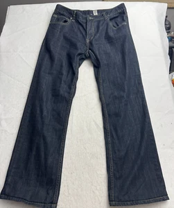 International Barcelona Relaxed Fit Selvedge Jeans Mens Dark Blue 34x32 (34x30) - Picture 1 of 18