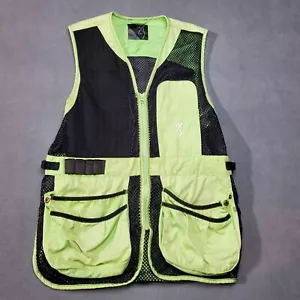 Browning Vest Mens Large Green Black Mesh Reactar Shooting Hunting Outdoors - Picture 1 of 14