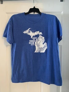 Glow-in-the-dark Michigan T-Shirt Yourh 12/14 - Picture 1 of 2